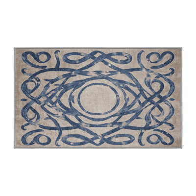 Machine Washable Gray Area Rug