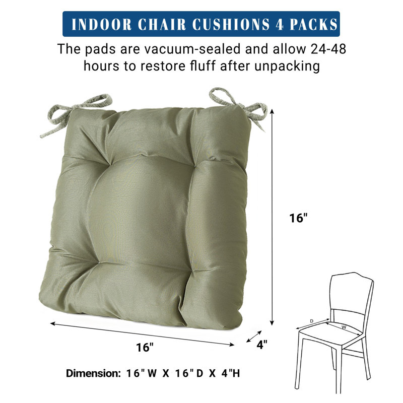 Coussin de siège d'intérieur, Olive