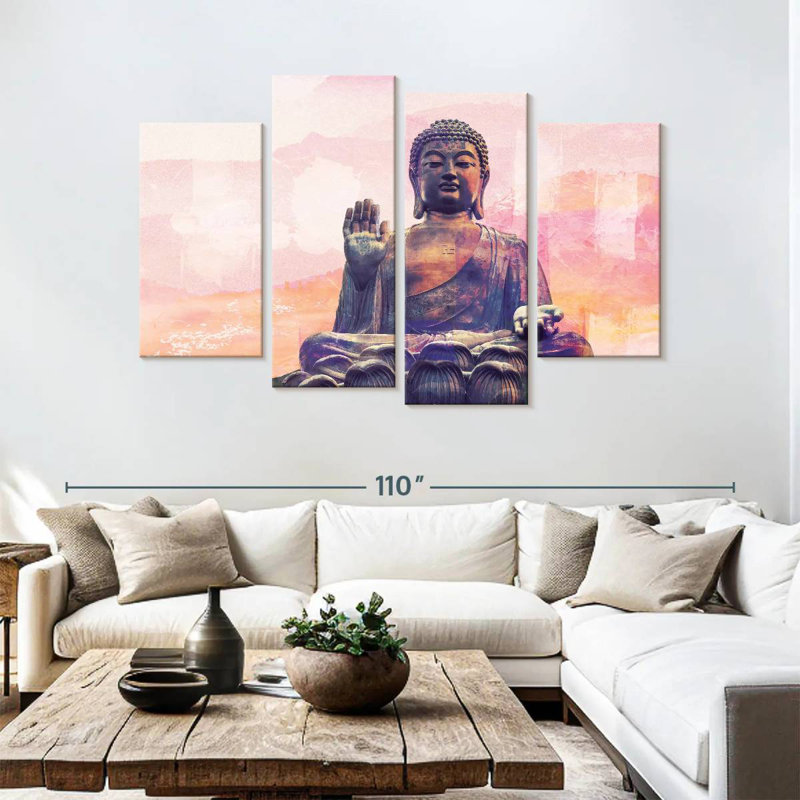 Adella Hengshan Bouddha assis, H 54 po x l 84 po