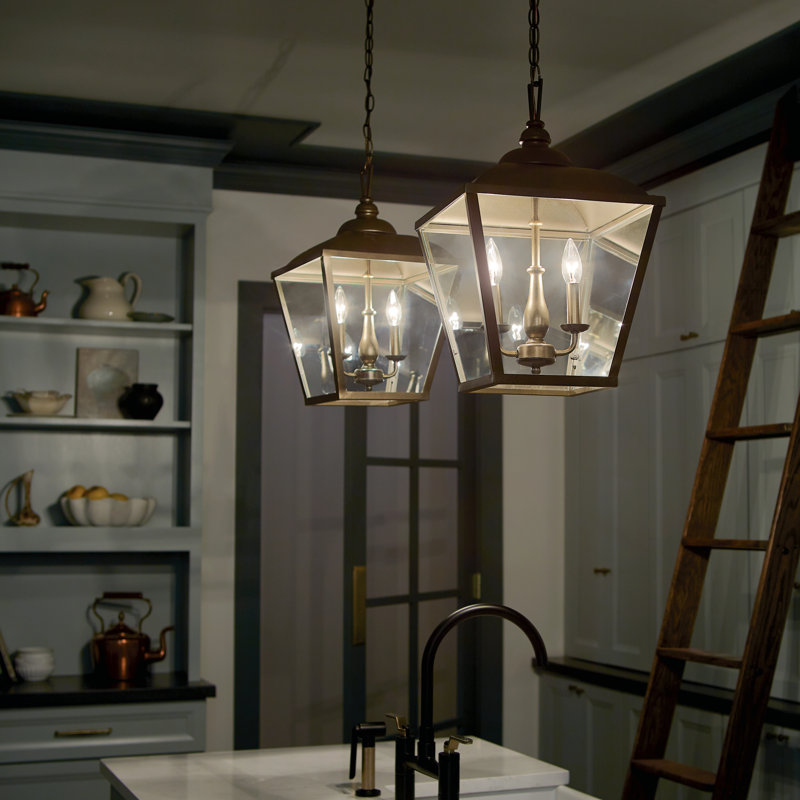 Dame 3 - Light Lantern Pendant, Character Bronze