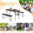 Bevilacqua Ebern Designs 47.24 " Plastic and Steel Black Foldable Card Table