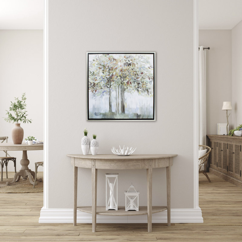 Arbre coloré - Reproduction d'art sur toile encadrée