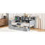 Lit de jour en bois avec 3 tiroirs de rangement et bureau - Bois de pin robuste pour une nuit de détente-45346903-45346902