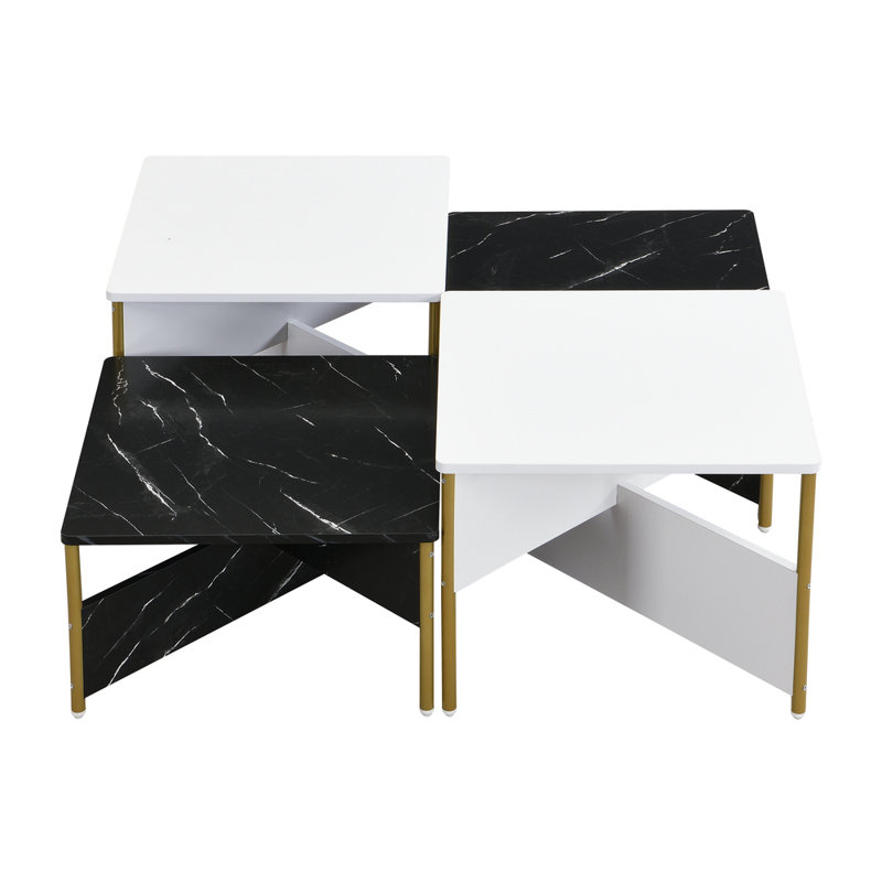 Ensemble de 4 tables basses gigognes modernes Mid-Century