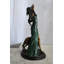 Figurine Art déco femme avec lévrier en bronze 12 po x 10 po x H 24 po