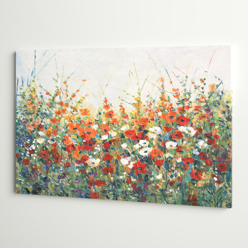 «Garden in Bloom I» par Timothy O 'Toole - peinture sur toile tendue, H 24 po x l 36 po, Impression sans cadre, Sans cadre