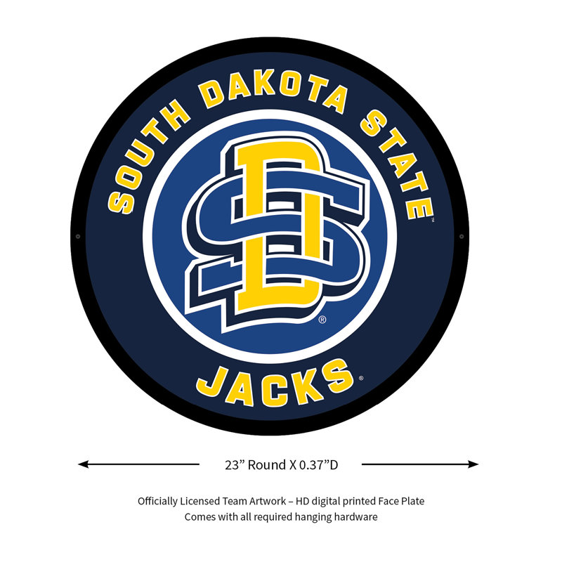Enseigne murale 23 "NCAA Team, NCAA South Dakota State