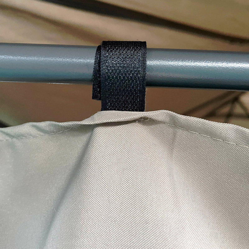 Pavillon de jardin en acier 10 x 13 pi, pour utilisation dans le jardin avec parois latérales amovibles (kaki), Beige