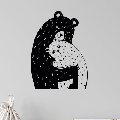 Adhésif décoratif famille d'ours