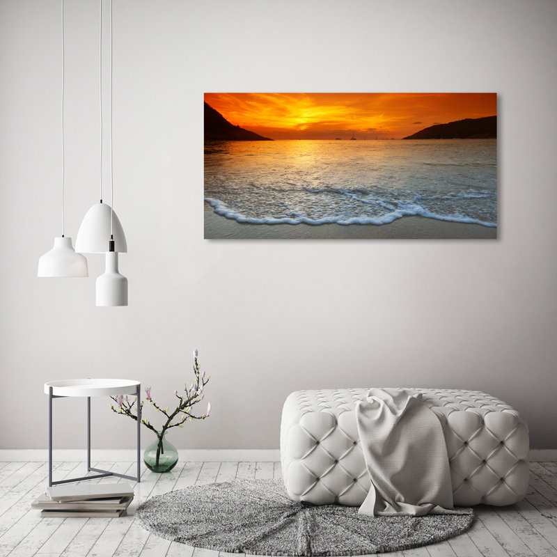Sunset Sea - Wrapped Canvas Print