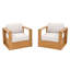 Chaise de patio avec coussins Emmett