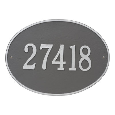 Hawthorne 1-Line Wall Address Plaque