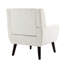 Jaqueze Upholstered Beige Linen Blend Tufted Wide Back Armchair with Solid Wood Legs-1753119743