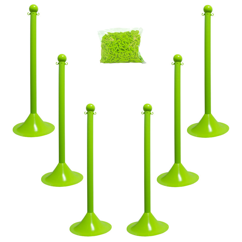 Poteau d’ensemble stanchion, Vert