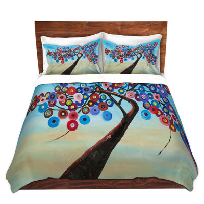 Ensemble de housse de couette color tree xvii