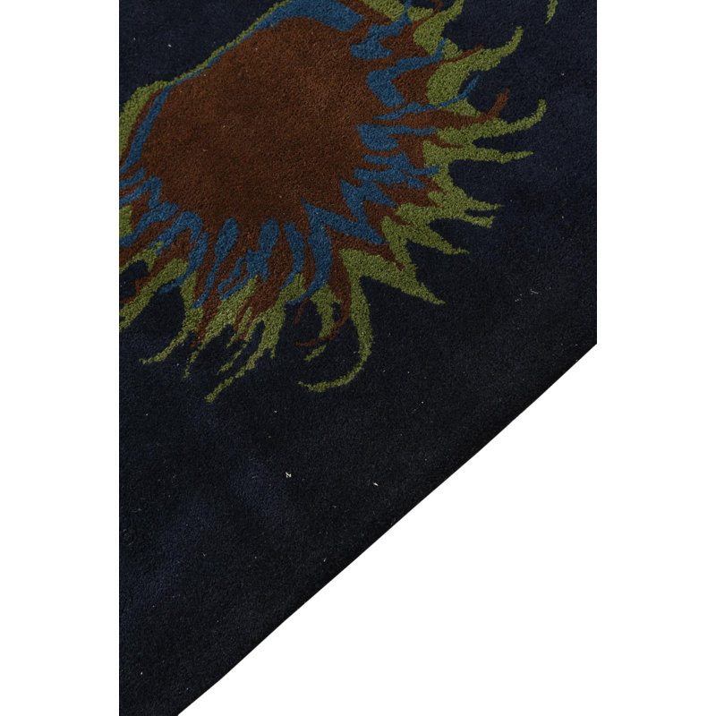 Square Otto Navy Blue Rug
