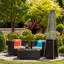 Chauffe-terrasse d'extérieur bronze