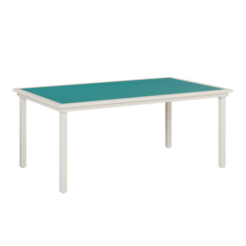 Vida Outdoor Dining Table, Aruba Blue