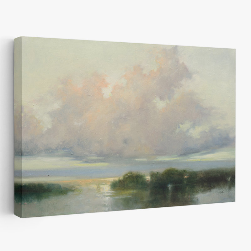 Bleu et nuages, nuages, courants, H 16 po x l 24 po