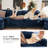 154" W U-Shaped Modular Sectional Sofa, Cloud Couch With Three Ottomans & Removable Cushions-1521463038
