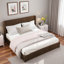 Lit plateforme en bois avec décoration grain de bois vertical-699867971-699867974