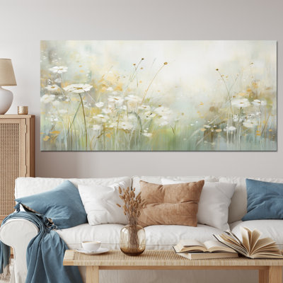 Green Beige Serene Meadows II - Abstract Botanicals Wall Art