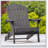 Foldable Acacia Wood Adirondack Chair – Traditional Slats, Wide Armrests, Rustic Outdoor Design, Easy Storage-120788765