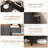 3-Drawer Nightstand with Charging – LED Lights, Modern Wood Dresser for Bedroom Storage (Black Dark Oak)-460144985
