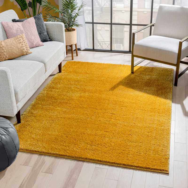 Rainbow Solid Colour Sheepskin Shag Area Rug, Rectangle 120 x 160cm