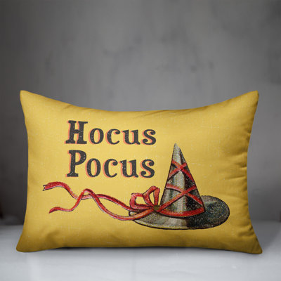  Hocus Pocus Witch Hat Lumbar Pillow