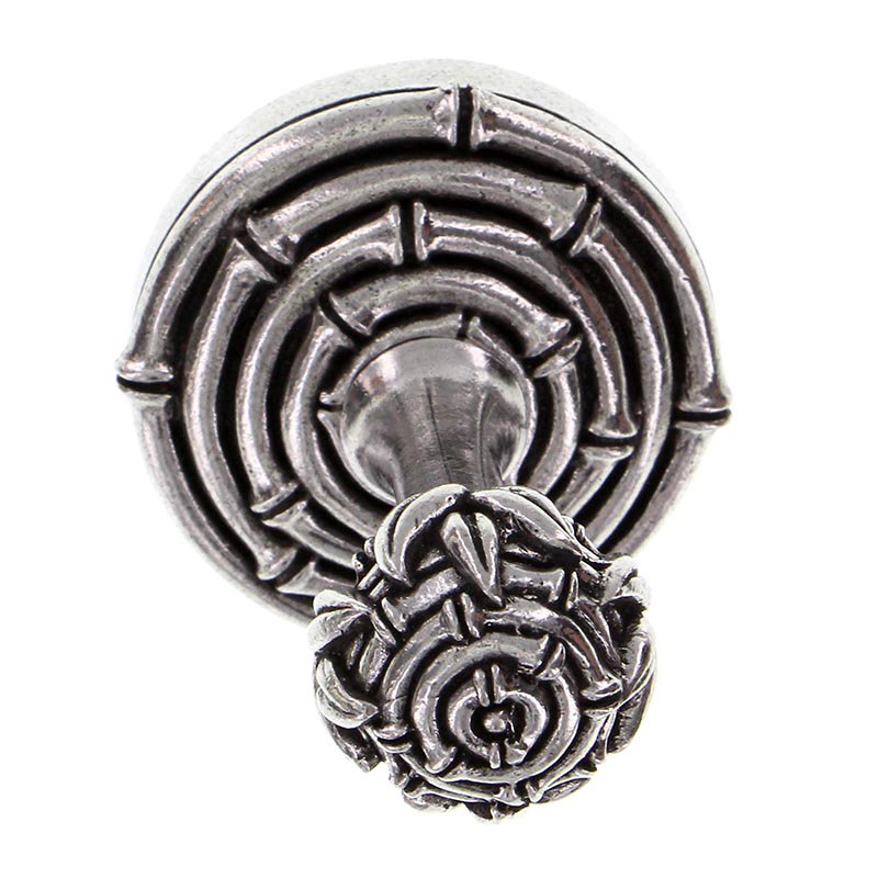 Palmaria Robe Hook, Antique Silver