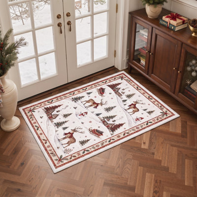 Washable Animal Print Indoor Rug