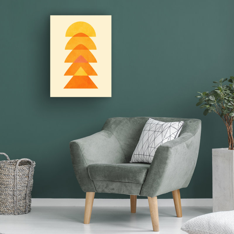 Art sur toile, orange, bolognaise, printemps, 14" H x 19" W