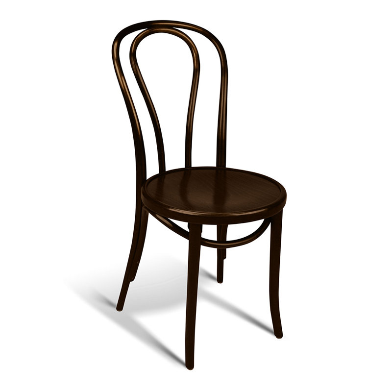 GB-118 VS LQ Side Chair, Walnut Lacquer