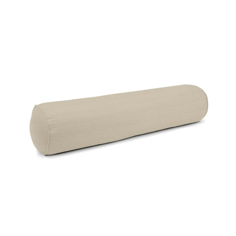 Sunbrella® Canvas Bolster Pillow, 8" x 24", Flax