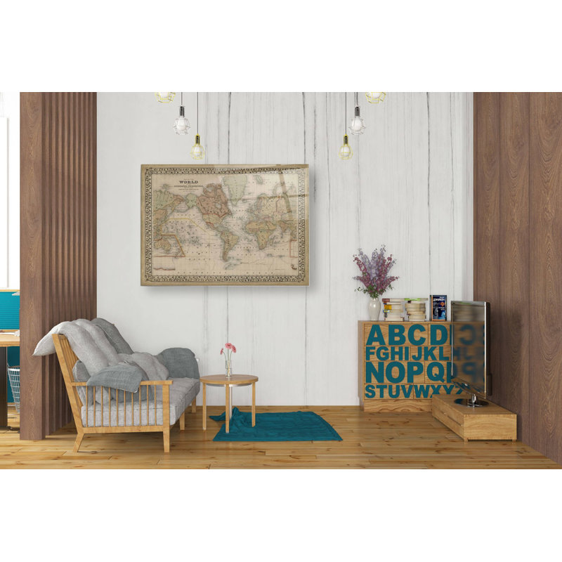 Art mural en verre acrylique «mitchell's world» par mitchell, H 24 po x l 36 po x P 0,2 po