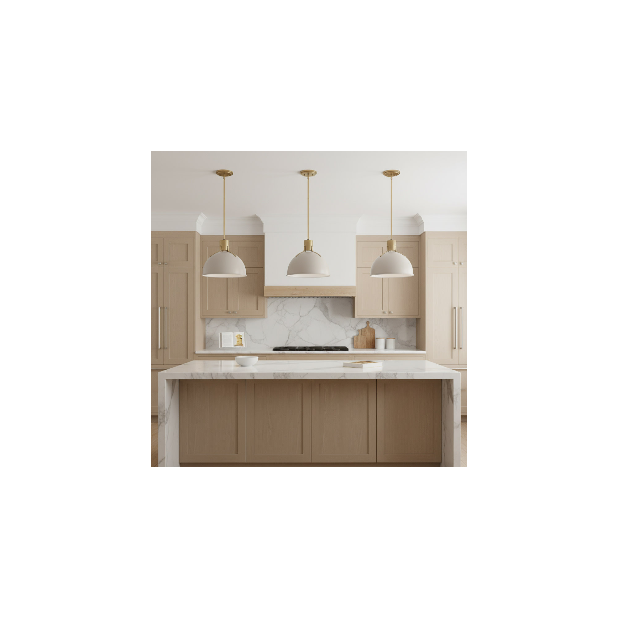 Clendon 1 - Light Single Dome Pendant, Sage Green, Sage Green, 12.25" H x 14" W x 14" D