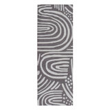 Abstract Area Rug in Gray/White