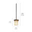 Luminaire suspendu cylindrique simple à 1 lumière Chesire-86549891