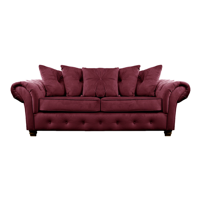 Lila 2 Seater Velvet Sofa, Plum