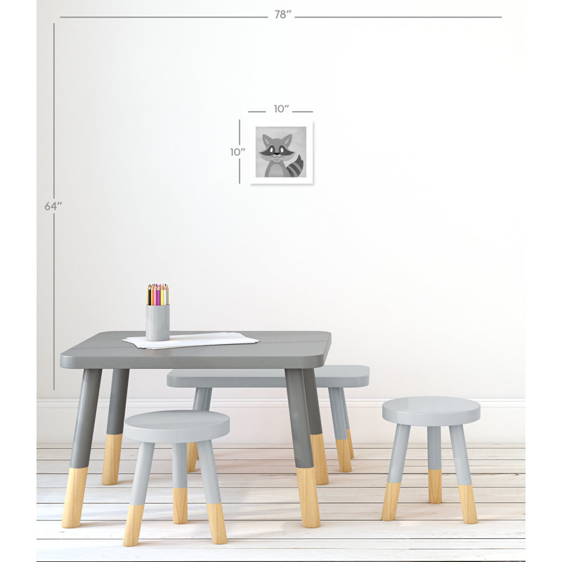 Impression sur papier Cheery Racoon, H 10 po x l 10 po x P 1 po, Papier