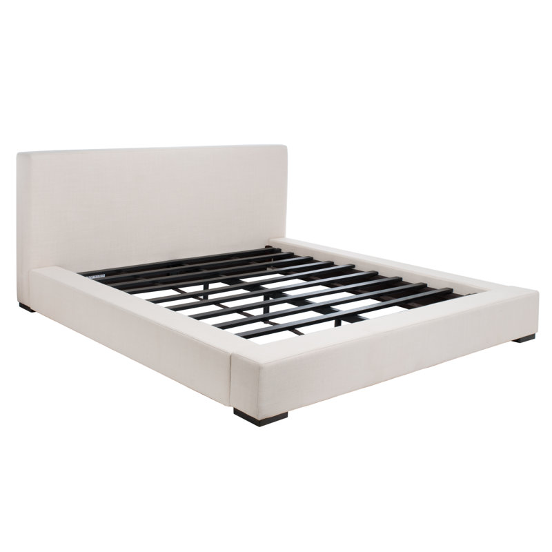 Sasharose Upholstered Platform Bed, Queen, Cream