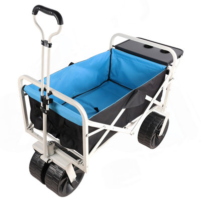 Chariot de plage pliant Wagon Garden (blanc)
