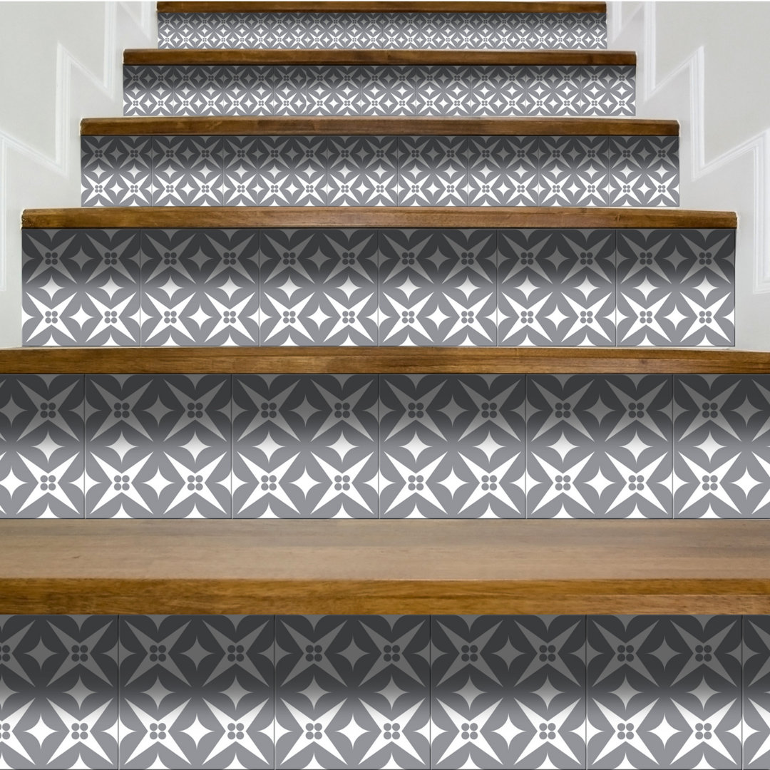 4'' W x 4'' L Vinyl Peel and Stick Mosaic Tile Mi Alma