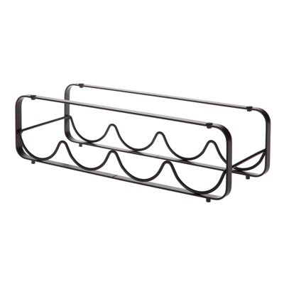 Seidel Tabletop Wine Bottle Rack in Black