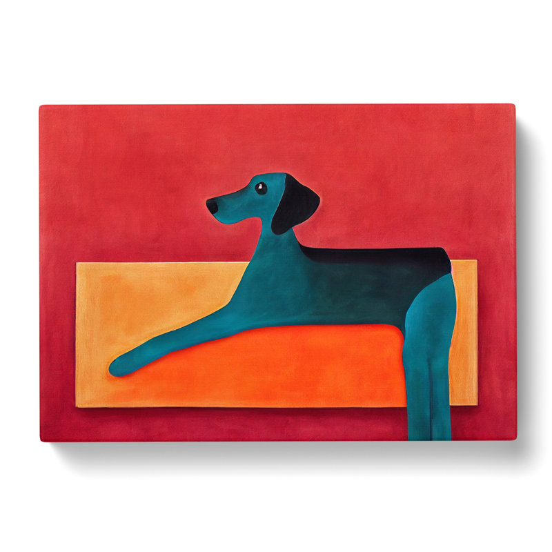 Dog Abstract Art Vol.4 - Wrapped Canvas, 35cm H x 50cm W x 3cm D