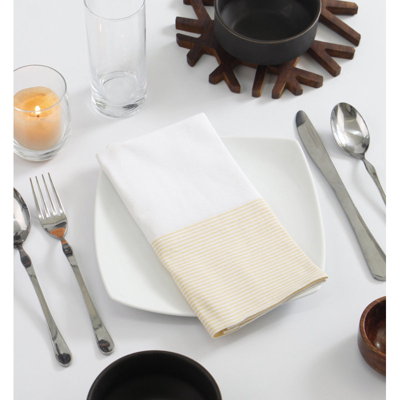 Serviettes de table Harmony - 18 po x 18 po, Jaune