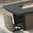 Baecher 24.61" H x 51.97" W Aluminum Outdoor Fire Pit Table with Wicker Base and Hidden Fuel Tank Storage-1167826889