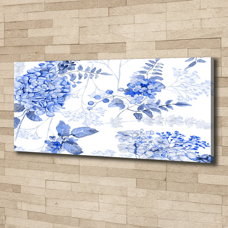 Floral Pattern - Print, Canvas, 50cm H x 125cm W x 2cm D