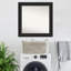 Miroir d'appoint mural en plastique noir-1053379162